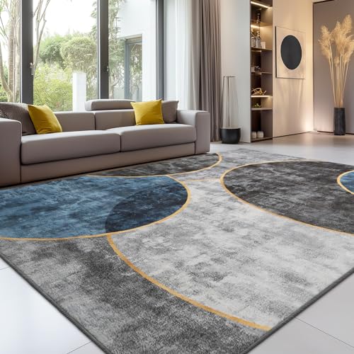 Grand Tapis Citron aigre pour Salon, 160 x 230 cm, Lavable en Machine, pour Chambre à Coucher, Grand Tapis bohème, Vintage, antidérapant, Moelleux, pour...