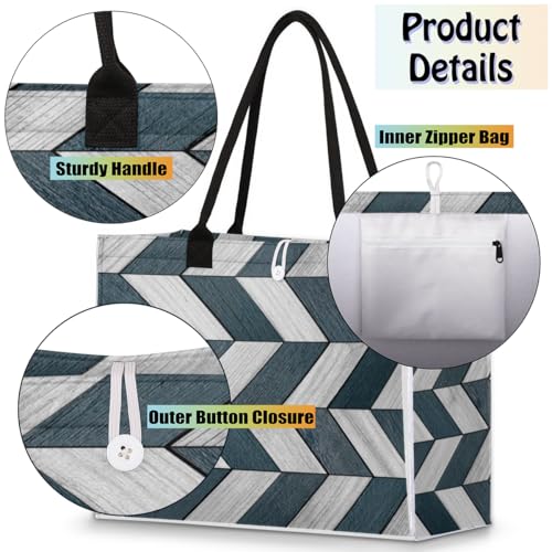 Art Board Grey Tote Bag for Women Large Beach Bag Reusable Tote Bags for Work Travel Beach Shopping4