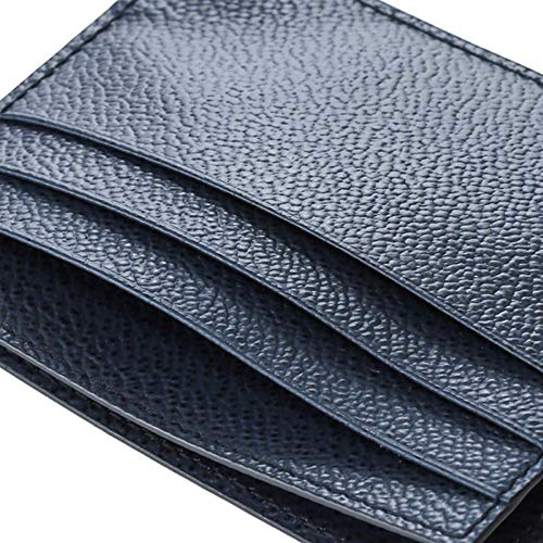 Prada Micro-grain Leather Card Case Holder, Navy 2MC2232