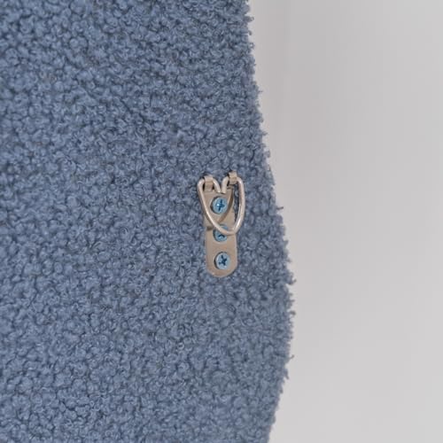 Flamingueo Espejo de Pie Cuerpo Entero - Marco Tejido Rizo - Forma Irregular - Espejo Pared - Wavy Mirror - Decoracion Habitacion - Azul - 160 x 60 x 4 cm - imagen 7