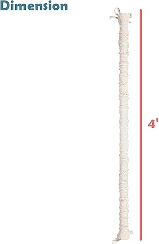 Miniatura 3 de Aspen Creative 15010-11A, cable de tela de seda sintética de seda de maíz de 4 pies y cubierta de cadena, fácil de instalar para accesorios de