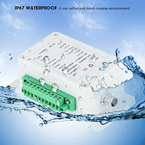 Convertitore NMEA2000 Box convertitore impermeabile Scatola Convertitore 9‑32 V Convertitore NMEA2000 per Barche Converti Sensore Singal in NMEA2000 IP67 Impermeabile per Yacht