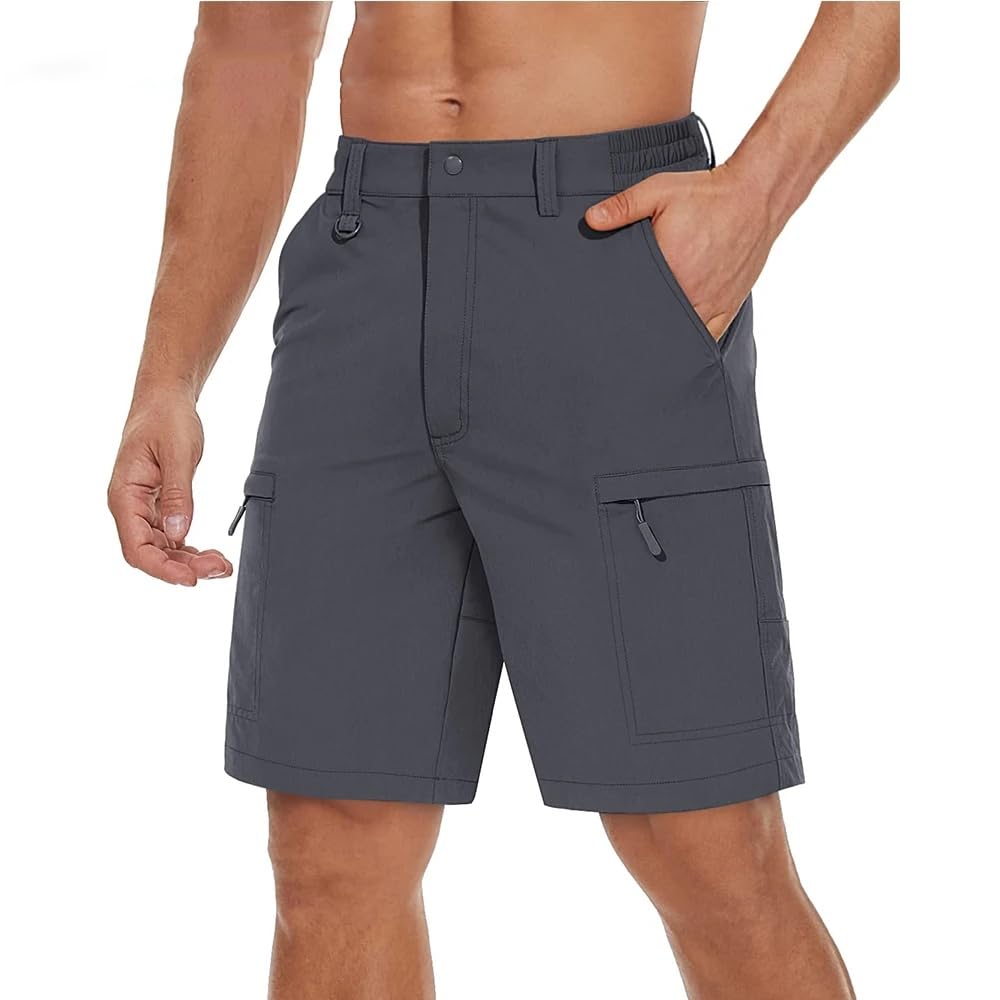 Pantalones cortos de verano para hombre, senderismo, pesca, exteriores, camping, viajes, safari, pantalones cortos de trabajo con múltiples bolsillos