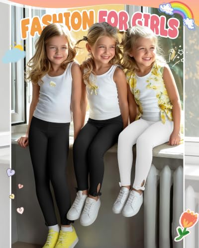 Image of 3 Pack Toddler Girls Cotton Leggings Bow Tight Pants