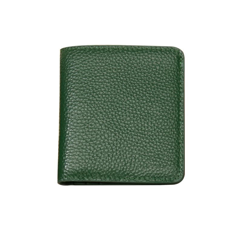 Slim Thin Bifold Wallet RFID Blocking Mini Front Pocket Wallets with ID Window GREEN2