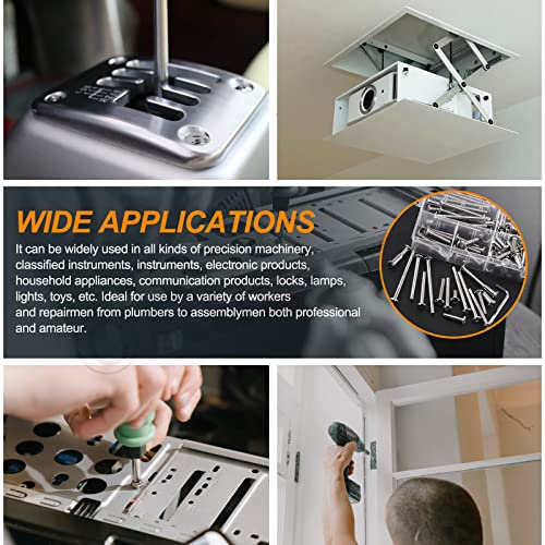 Rustark 141Pcs M6X16Mm-80Mm 14 Sizes Furniture Joint Connector Bolt & Cap Nut Assortment Kit Flat Hex Socket Cap Bolts Screw Posts For Furniture Chair Crib Belt Leather Binding #TOP6