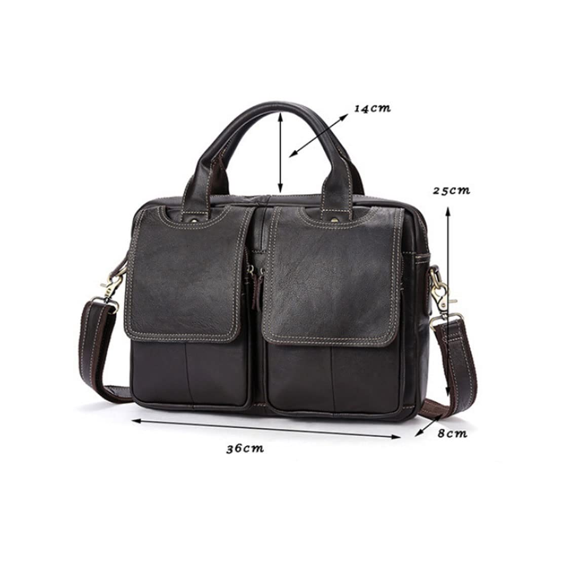 Mens Cuoio Genuino Notebook Computer Borse Totes Borse Borse Laptop Borse Business Cartelle Messenger Borse A Tracolla