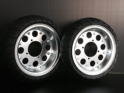 Amazon | モンキー ゴリラ 汎用極太アルミホイールタイヤセット前後 8