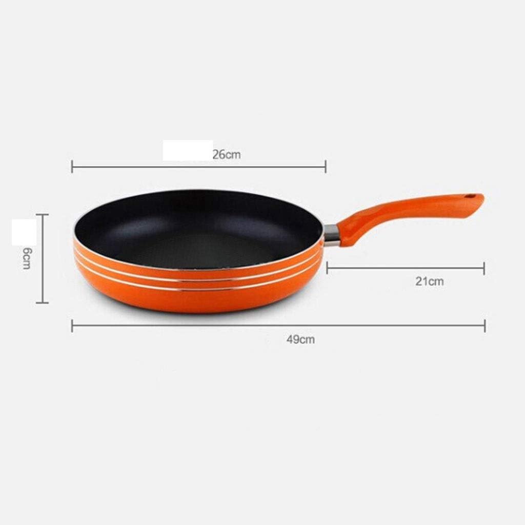 HBJWOV Metal Saucepan - Frying Pan with Removable Bakelite Handle and Non-stick Coating