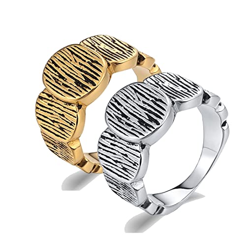 Bague acier inoxydable KnSam haut de gamme finitions rondes