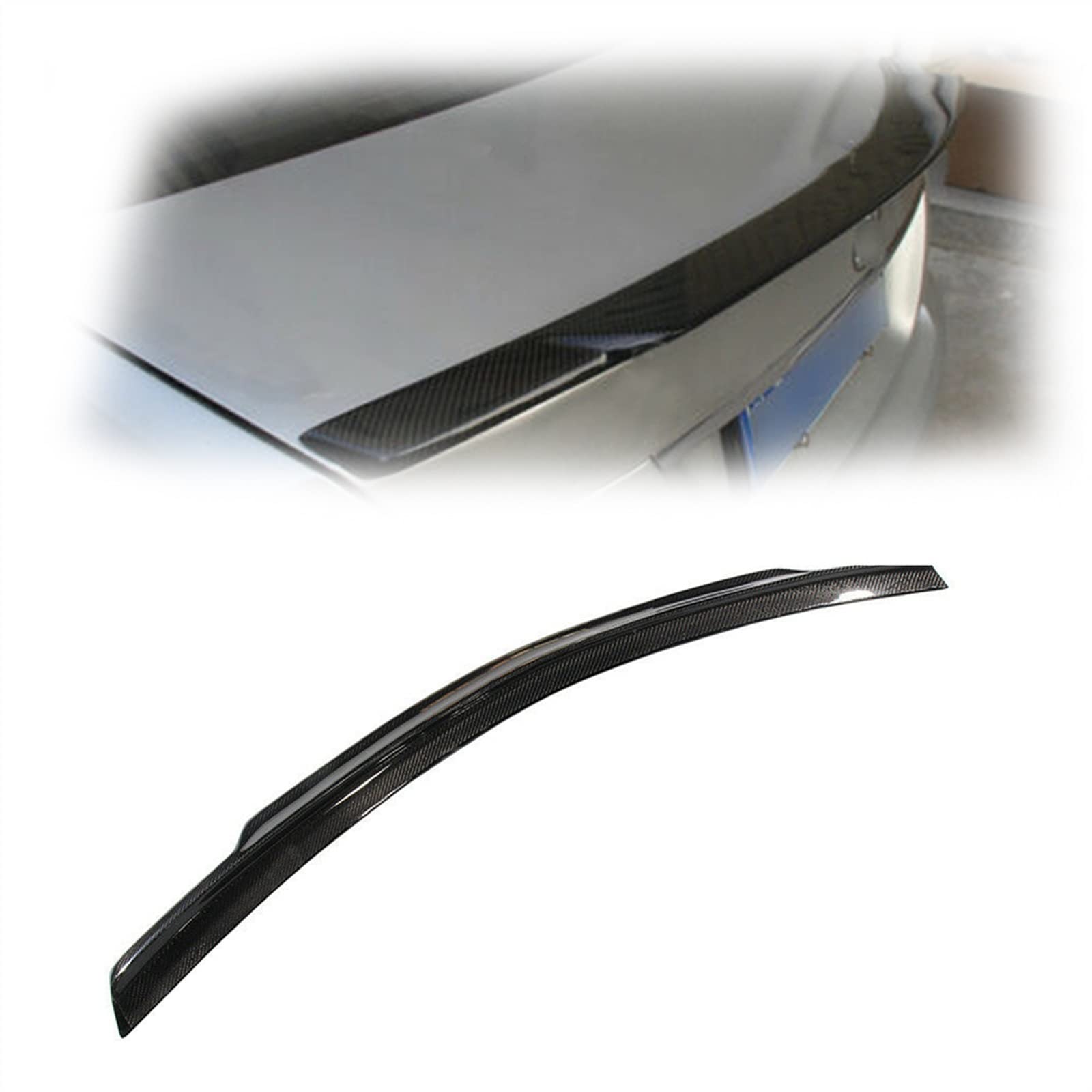 Becquet arrière carbone Benz W204 lèvre de séparateur de coffre pour C300 C250 4 portes