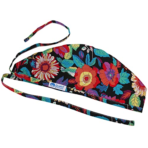 Guoer Women's And Men's Cap Working Hat One Size Multiple Color (Black Flower22B) #TOP1