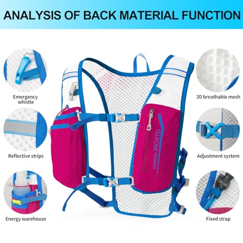 Image of INOXTO Running Hydration Vest Backpack,Lightweight Insulated Pack with 1.5L Water Bladder Bag Daypack for Trail Hiking Running Cycling Race Marathon for Women Men