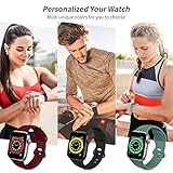 DigiHero Straps Compatible with Apple Watch Strap 40mm 42mm 44mm 41mm 45mm 46mm 38mm, Silicone Sport Replacement Strap for iWatch Series 11 10 9 8 7 6 5 4, SE 3 2 1 Women Men, Nut Brown - Image 5