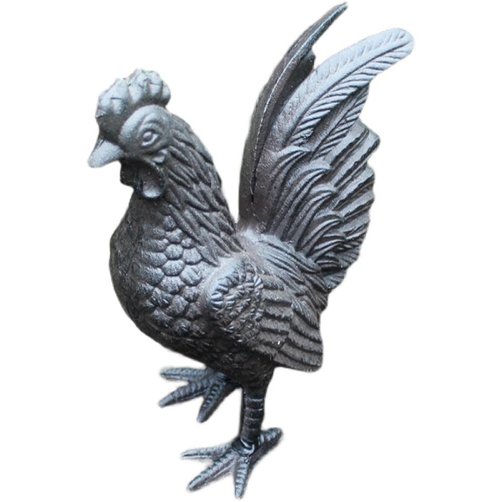 Coq en fonte rétro : décoration chaleureuse style pastoral pour revivre les souvenirs d'enfance