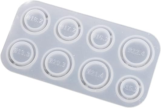 Resin Ring Molds Silicone,4 Style Silicone Molds for Epoxy Resin 8 Sizes for Making Rings,Earrings,Pendants,Crafts