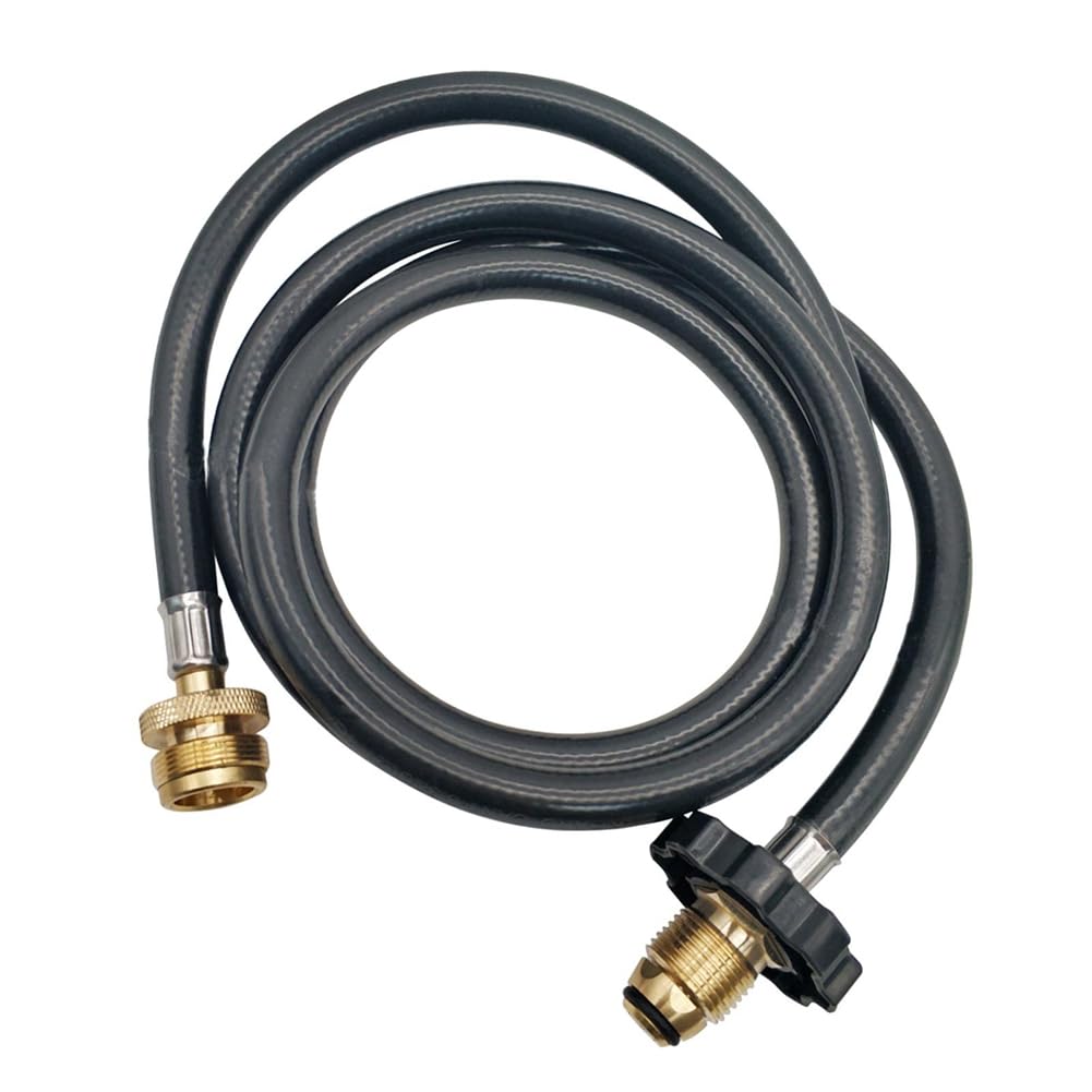 Jnchdghwa As Shown For Camping Stove Bbq And Outdoor Cooking 6Ft Propane Adapter Hose 1Lb To 20Lb Converter