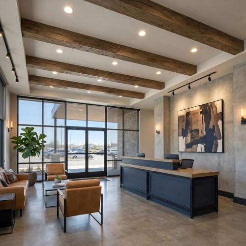 4"W x 4"H x 12'L 2-Sided (L-Beam) Hand Hewn Endurathane Faux Wood Ceiling Beam, Premium Aged by Ekena Millwork - Image 9