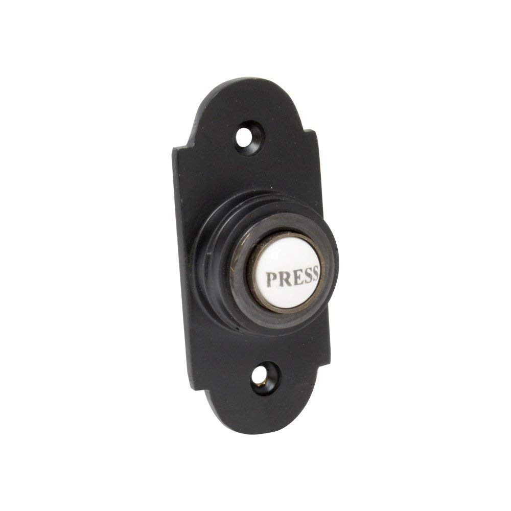 Black Shaped Bell Push with China Press