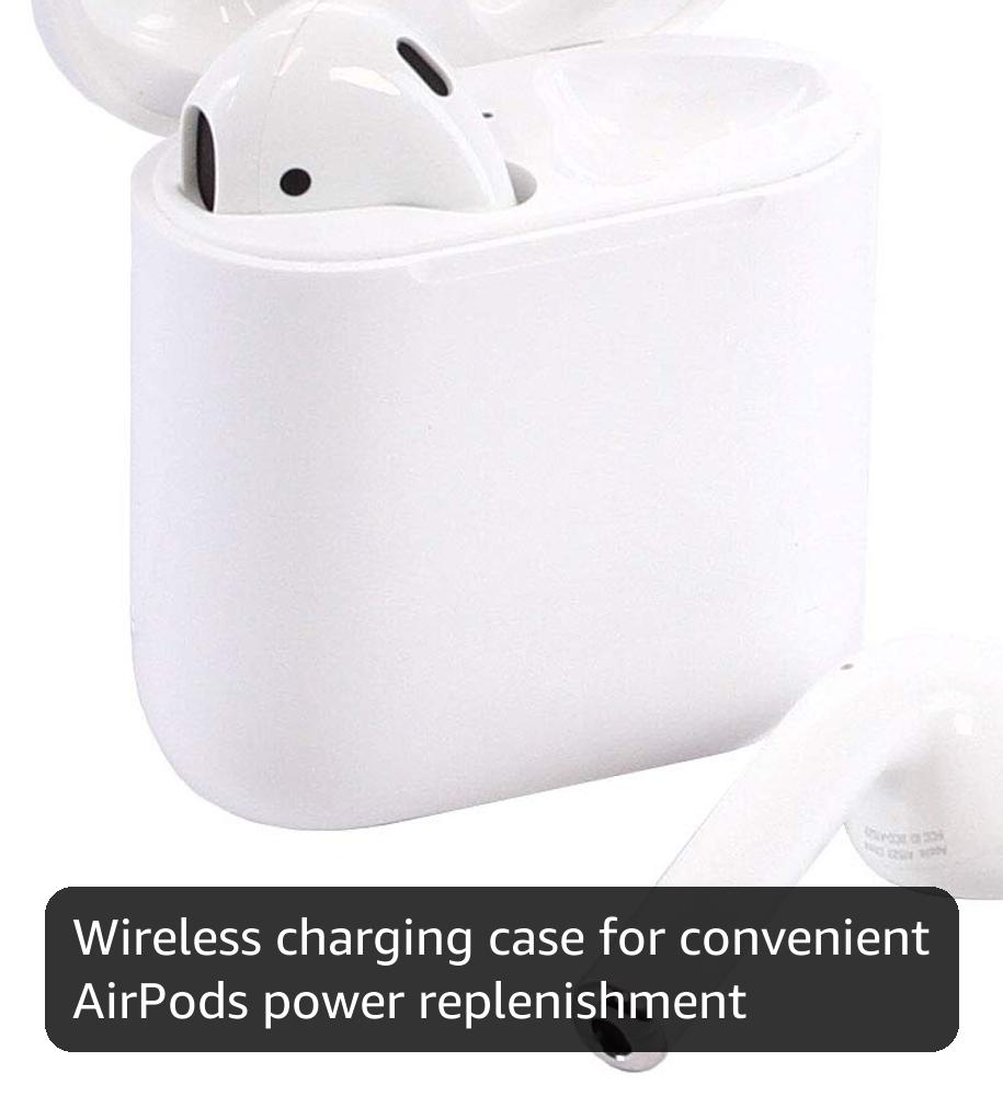 Amazon.com: Apple AirPods with Wireless Charging Case - White
