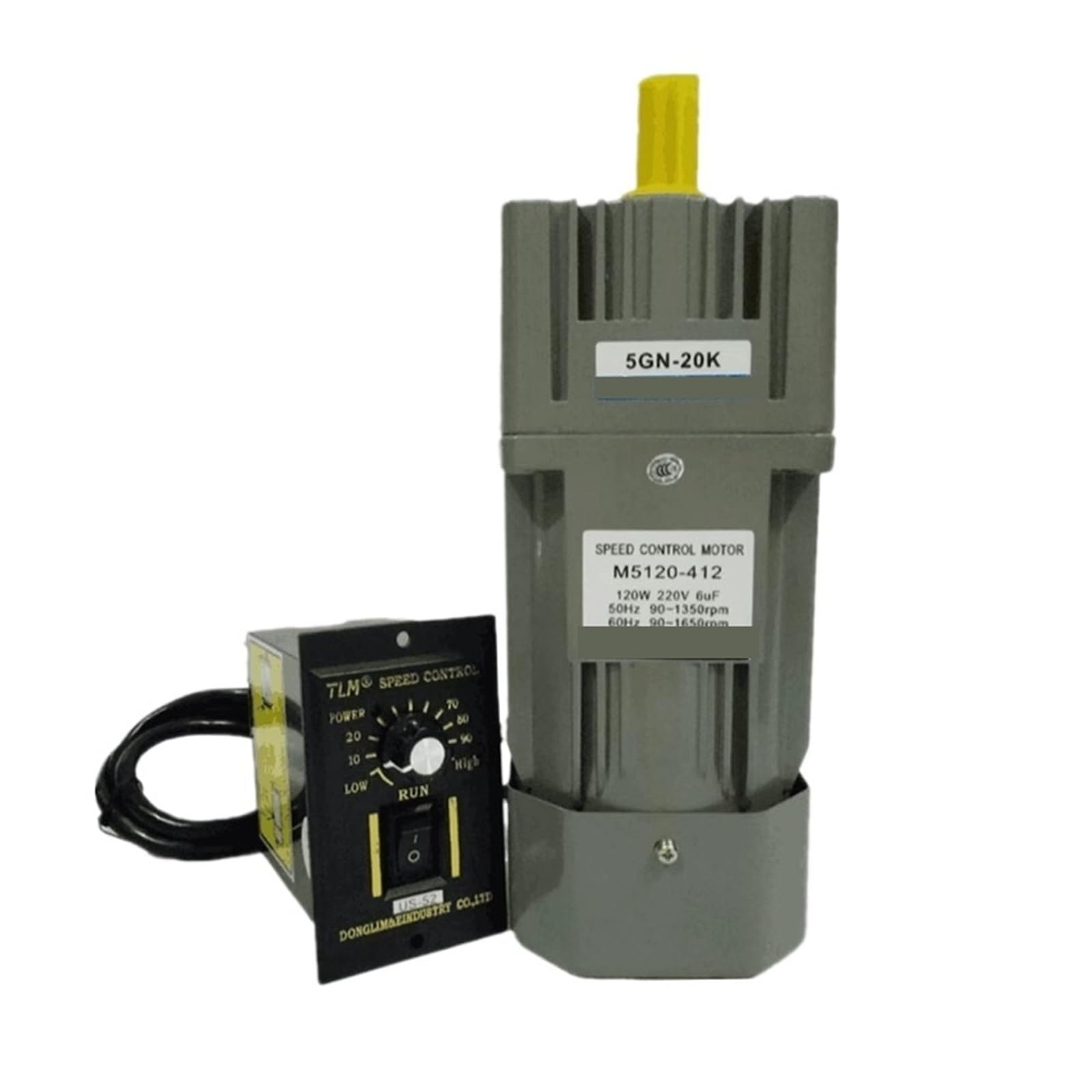 Moteur monophasé 120W 90W à induction avec réducteur de vitesse robuste