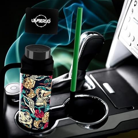 UPGRADED NO FOIL NEEDED Portable Hookah Set With Everything, Car Hookah Cup Travel Hookah Set, Hookah Hose, Hookah Bowls, Hookah Accessories, Hookah Shisha, Small Hookah Cup To Go. Shisha Hookah Set, Hooka Ooka (Colorful-Tattoo-Patterns) Cover