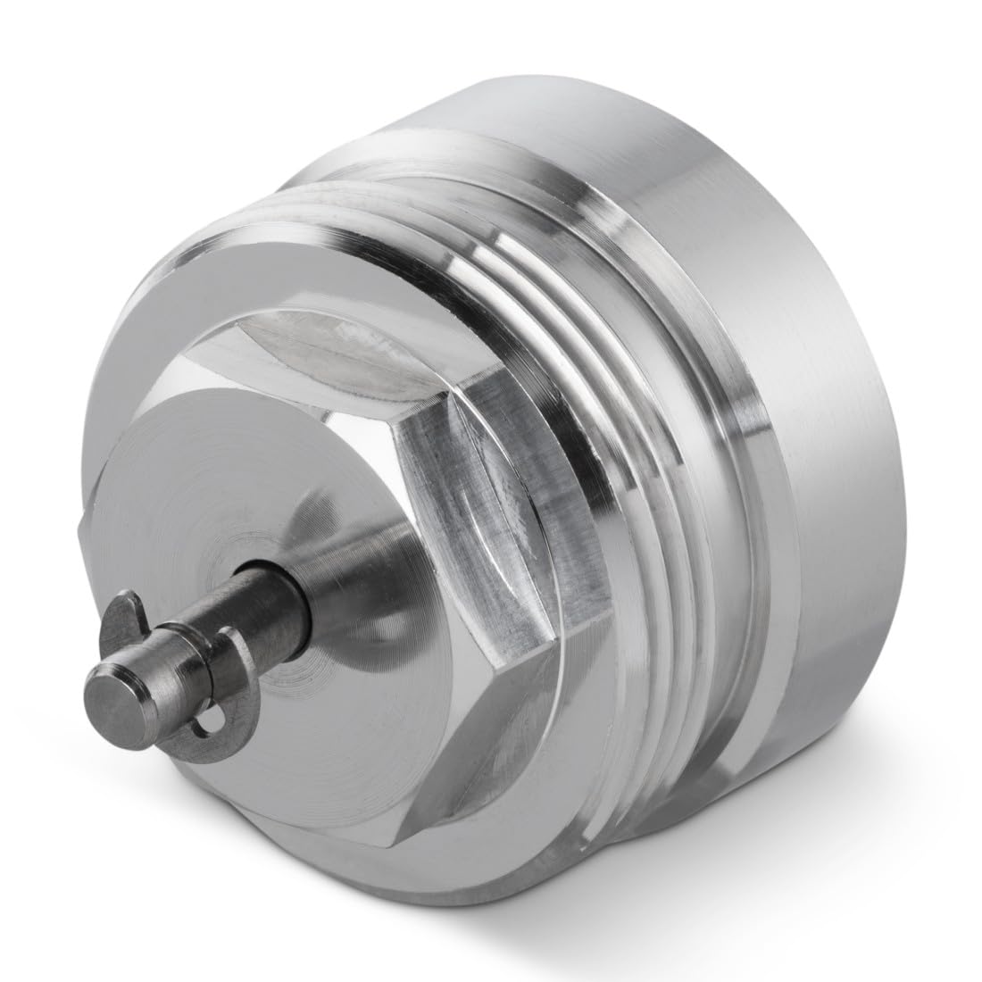 Xavax Adapter für Heizkörperventile mit M28 x 1.5 mm Anschlussgewinde (Thermostatkopfadapter, Außengewinde M30 x 1,5 mm, Metall Thermostat-Adapter, für digitale Thermostatköpfe, M28F-M30M) Messing