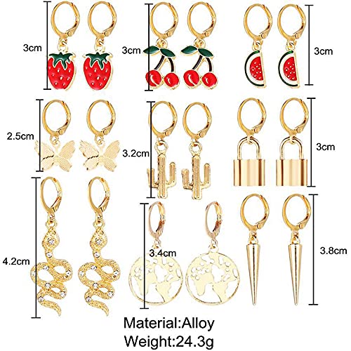 Image of Shining Diva Fashion Stylish Combo Metal Earrings for Women and Girls