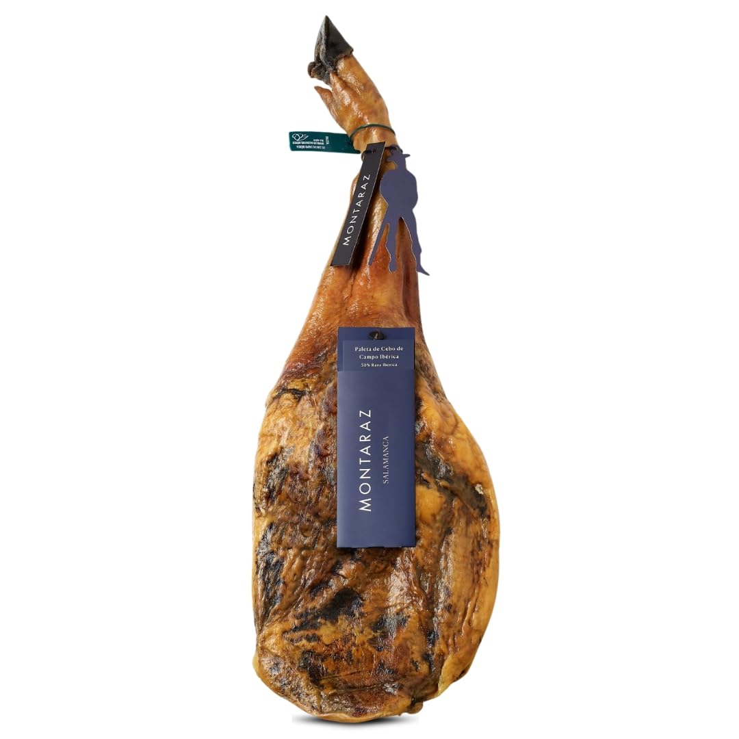 MONTARAZ® Jamon Iberico de Cebo de Campo | 50% Raza Ibérica | Curación 24 Meses | Pieza Entera de 7,5-8,5 kg | Jamón Ibérico de Cebo de Campo Calidad Gourmet | Sin Aditivos ni Conservantes — view 10