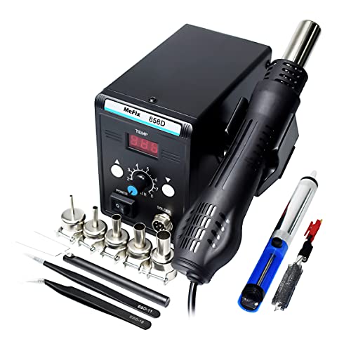 MeFix 858D SMD Rework Station Heißluft-Heißluftpistole Lötstation Entlötwerkzeug Cover
