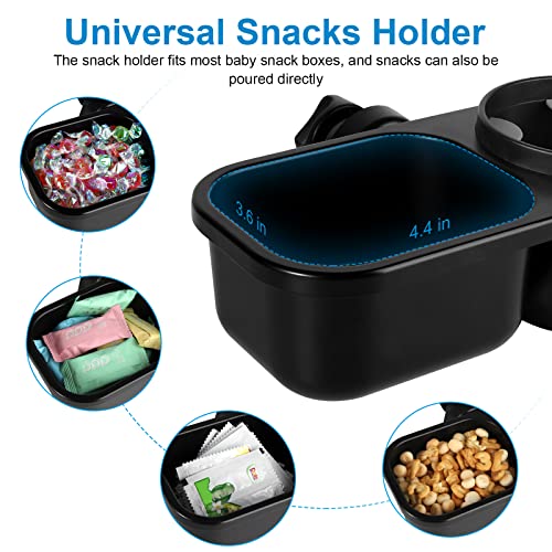 Image of Accmor Stroller Cup Holder with Tray, Universal Cup Holder Tray for Uppababy Nuna Doona Strollers, Bottle Drinks Holder for Stroller, Wheelchair, Walker
