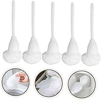 Vista 7 de Cabilock Cepillo de limpieza de inodoro, cerdas suaves, juego de cepillo de inodoro blanco para el hogar, hotel, oficina, centro comercial