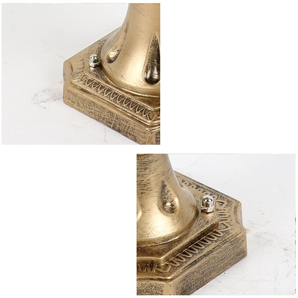 Lampa Słupki Kula Kolumna Światła E27 Aluminiowa Szklana Słup Zewnętrzne Lampy Słupkowe Dziedziniec Patio Ganek Brama Krajobraz Światło Zewnątrz i Drogę(Black)
