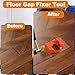 2026 Upgraded Floor Gap Fixer Tool with 5PCS Sticky Pads and Rubber Mallet, Dual-Sided Striking Vacuum Suction Plank Gap Repair Kitfor Vinyl, Wood, Laminate Floor