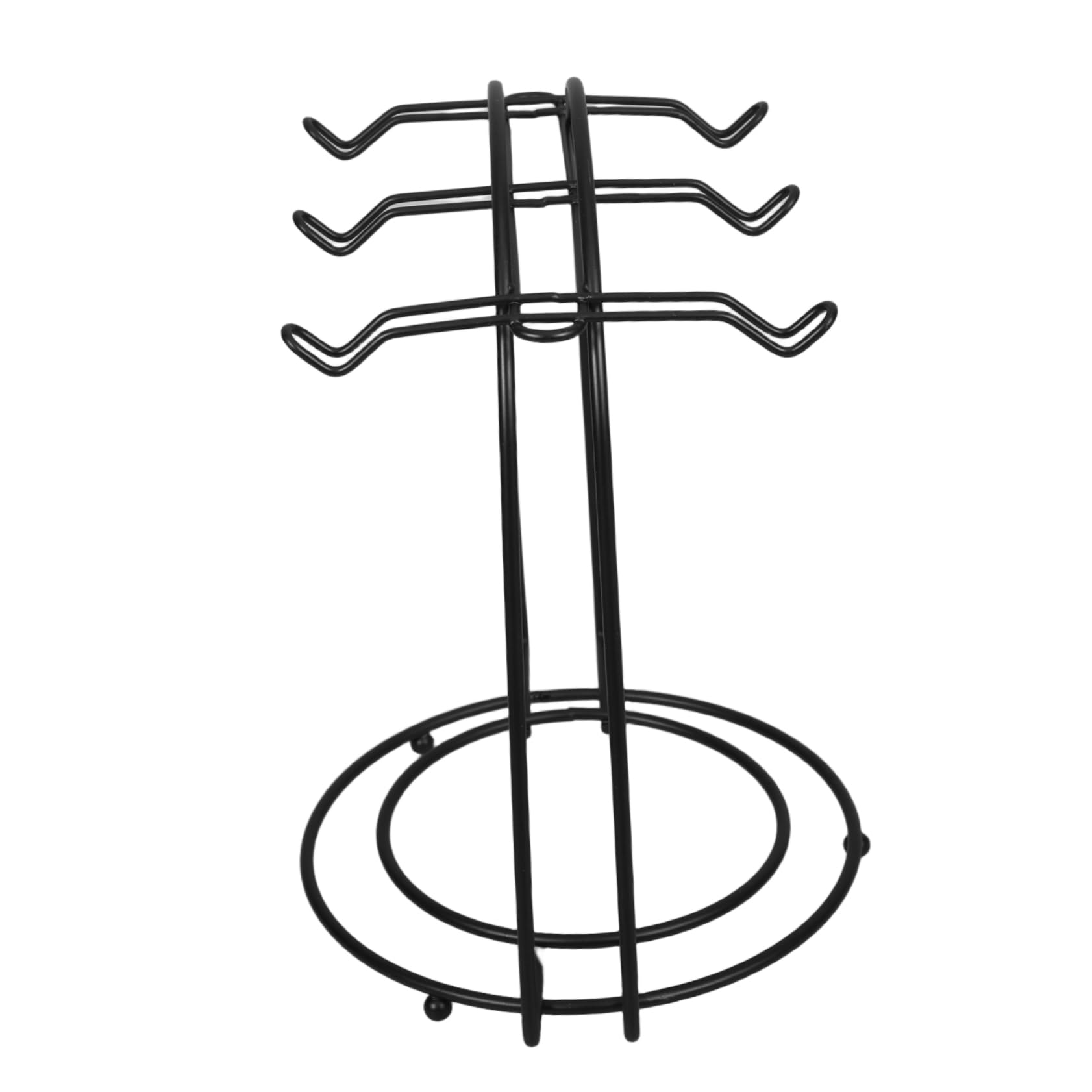 Ipetboom Metal Teacup Holder Rack for Cups Saucers Stylish Display Stand with Base for Organized Storage Design for Home Tea Parties