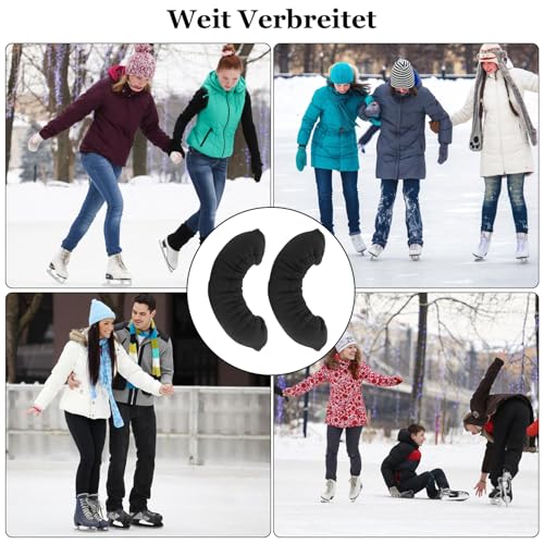 Onperpoe 1 Paar Kufenschoner Schlittschuhe Eishockey Kufenschutz Schlittschuhe Schoner Elastische Kufenstrümpfe Kufenschutz Zubehör Schlittschuh Schoner für Hockeyschlittschuhe und Eiskunstlaufschuhe