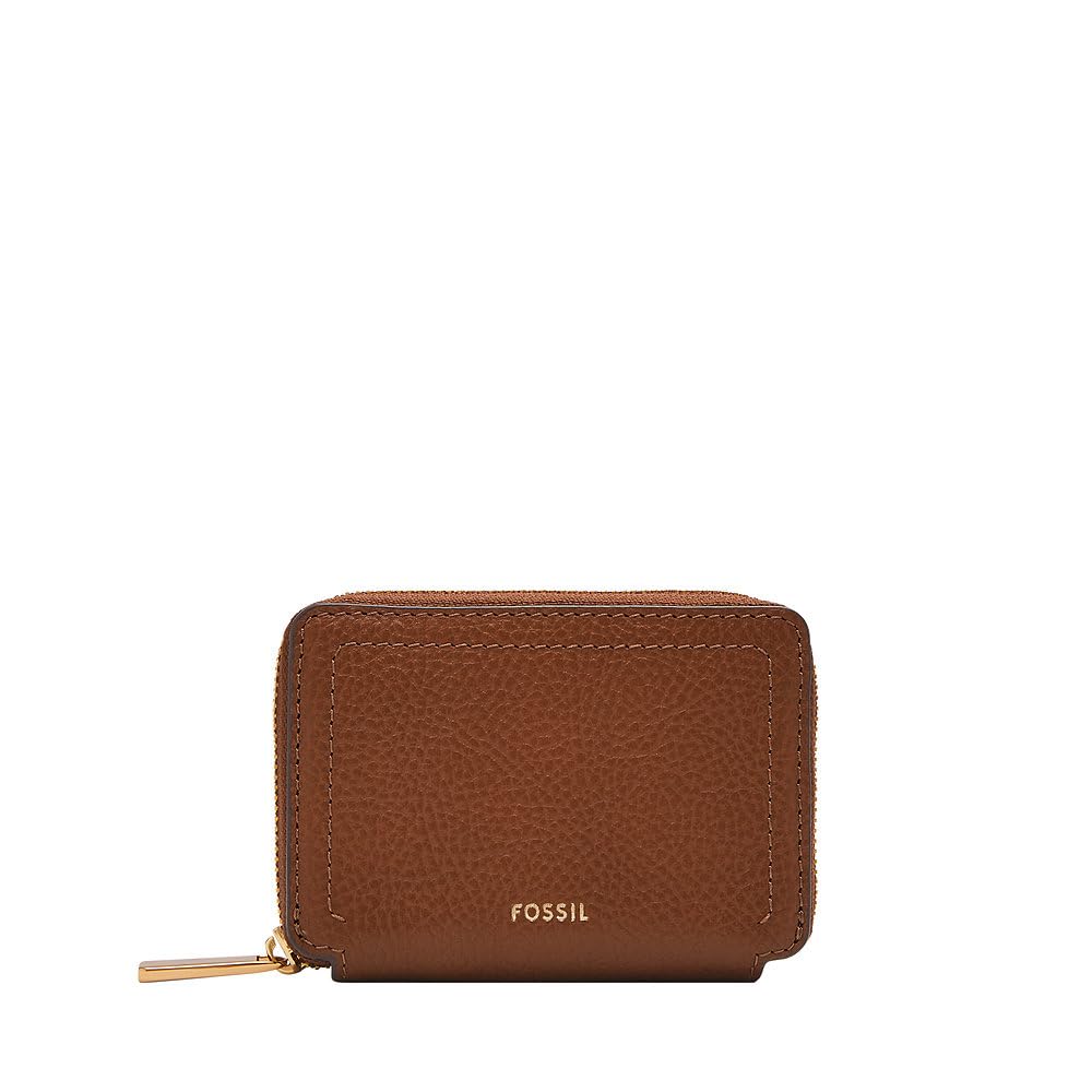 Fossil Women's Logan LiteHide™ Leather Zip Around Card Case, SL10045200