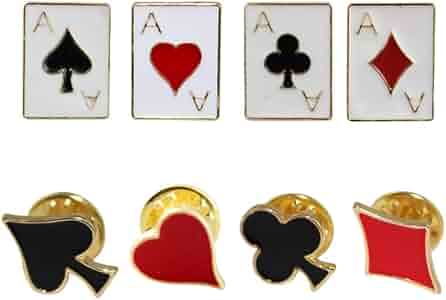 Spilla Smaltata Ace Of Spades &ndash; Distintivo Da Risvolto, Carte Da Gioco, Regno Unito, Nuova