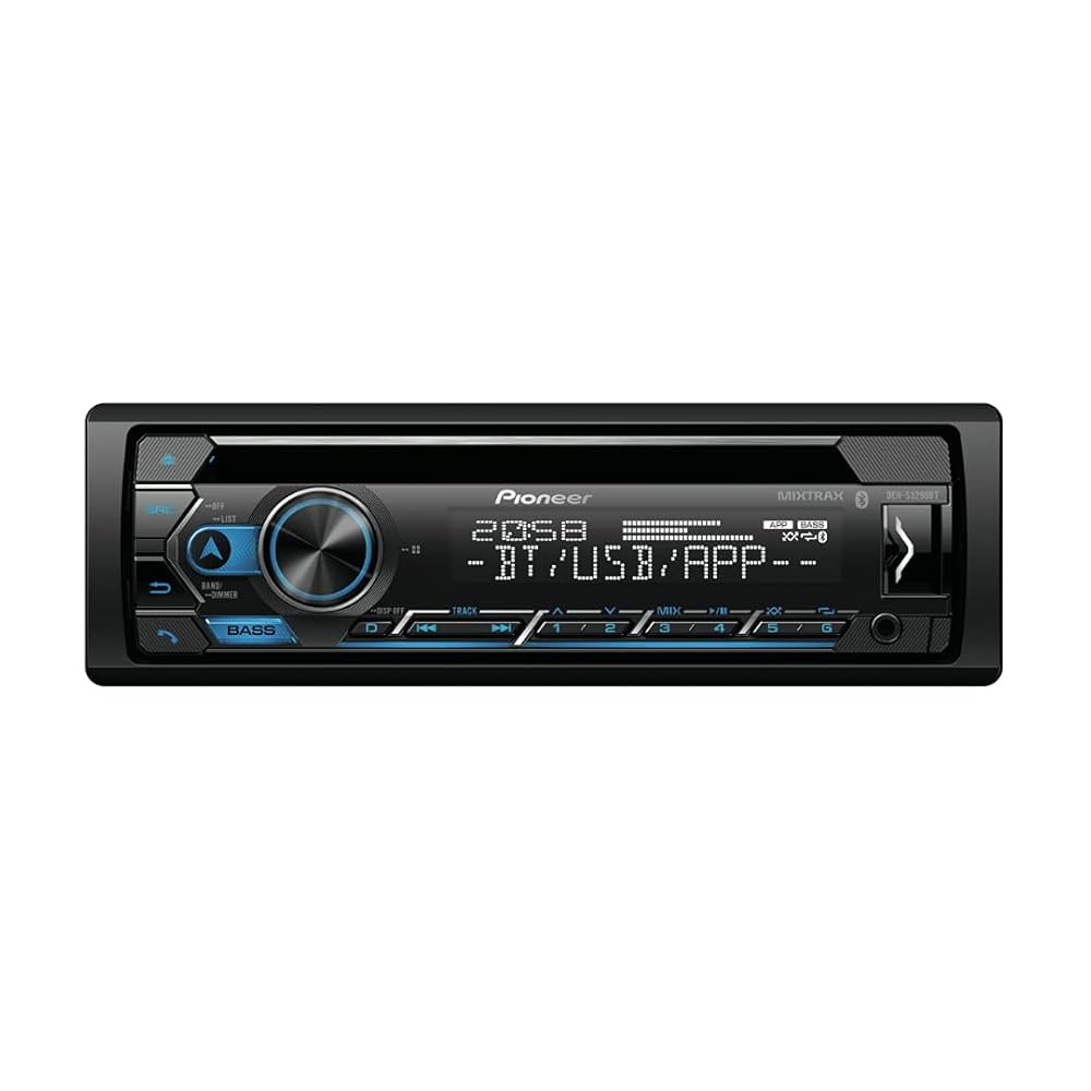 Pioneer Smart Sync Enabled Single Din CD/BT/USB Player Car
