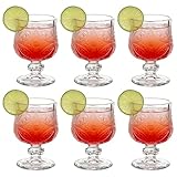 Sdatook 1.75oz Shot Glasses Set of 6/Super Cute Shot Glasses/Cordial Glasses/Sherry Glasses/Classical Style/Lead-free