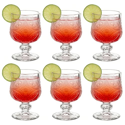 Sdatook 1.75oz Shot Glasses Set of 6/Super Cute Shot Glasses/Cordial Glasses/Sherry Glasses/Classical Style/Lead-free