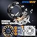 dynofit 6x5.5 to 6x5.5 Forged 2inch Wheel Spacers Adapters for 1999-2025 Silverado 1500 Sierra 1500 Yukon 2019-2025 Ram 1500 | Set of 4 Compatible with Chevrolet GMC Cadillac Ram 6x139.7 M14x1.5 Studs