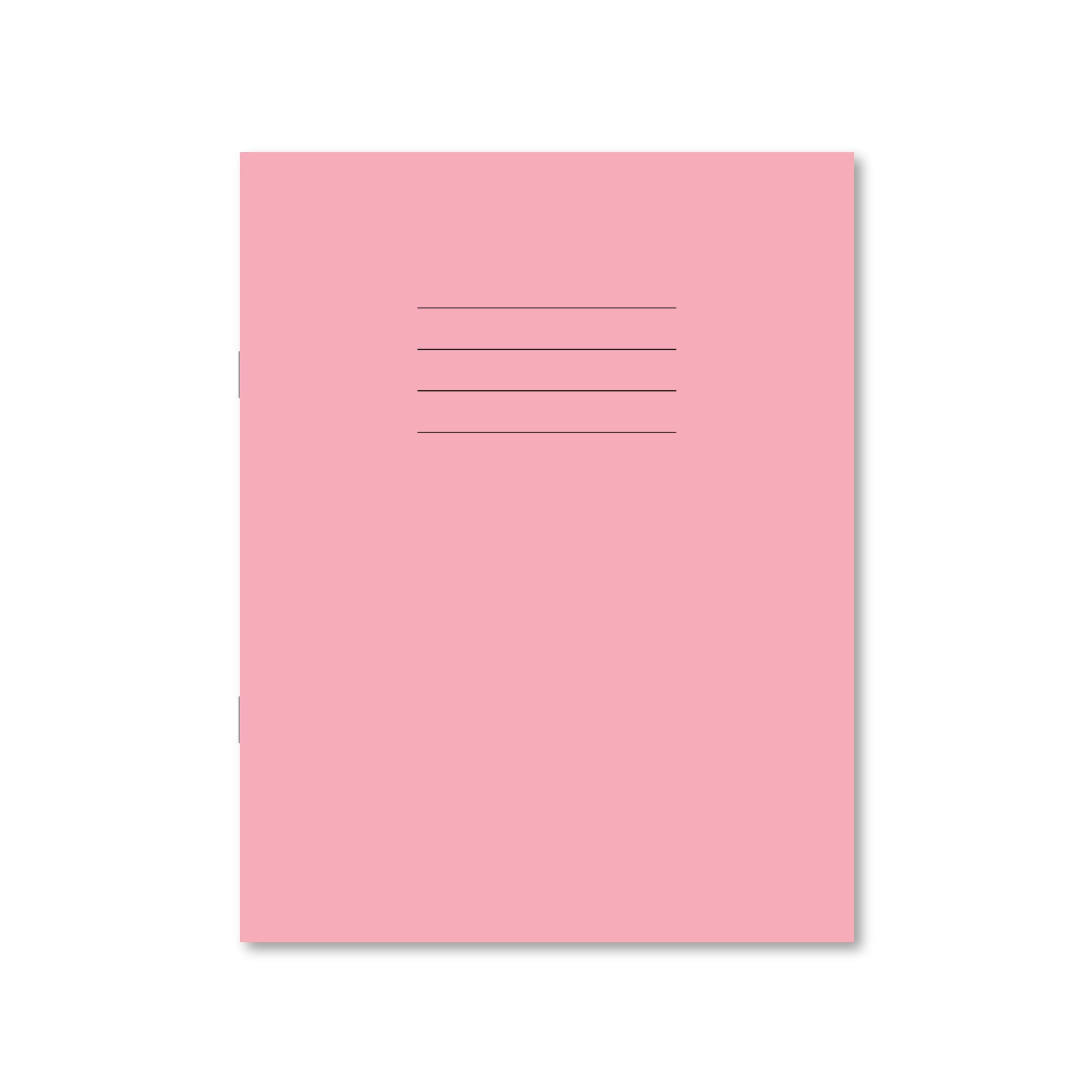 Hamelin 9 x 7-Inch 8 mm Ruled and Margin 80 Pages Exercise Book - Pink (Pack of 100), 100105435 — image 1