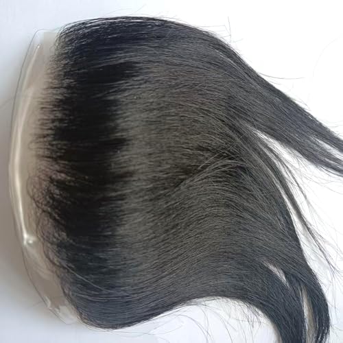 Postiche cheveux humains homme en dentelle de 1.5x16 cm couleur naturelle pour ligne frontale