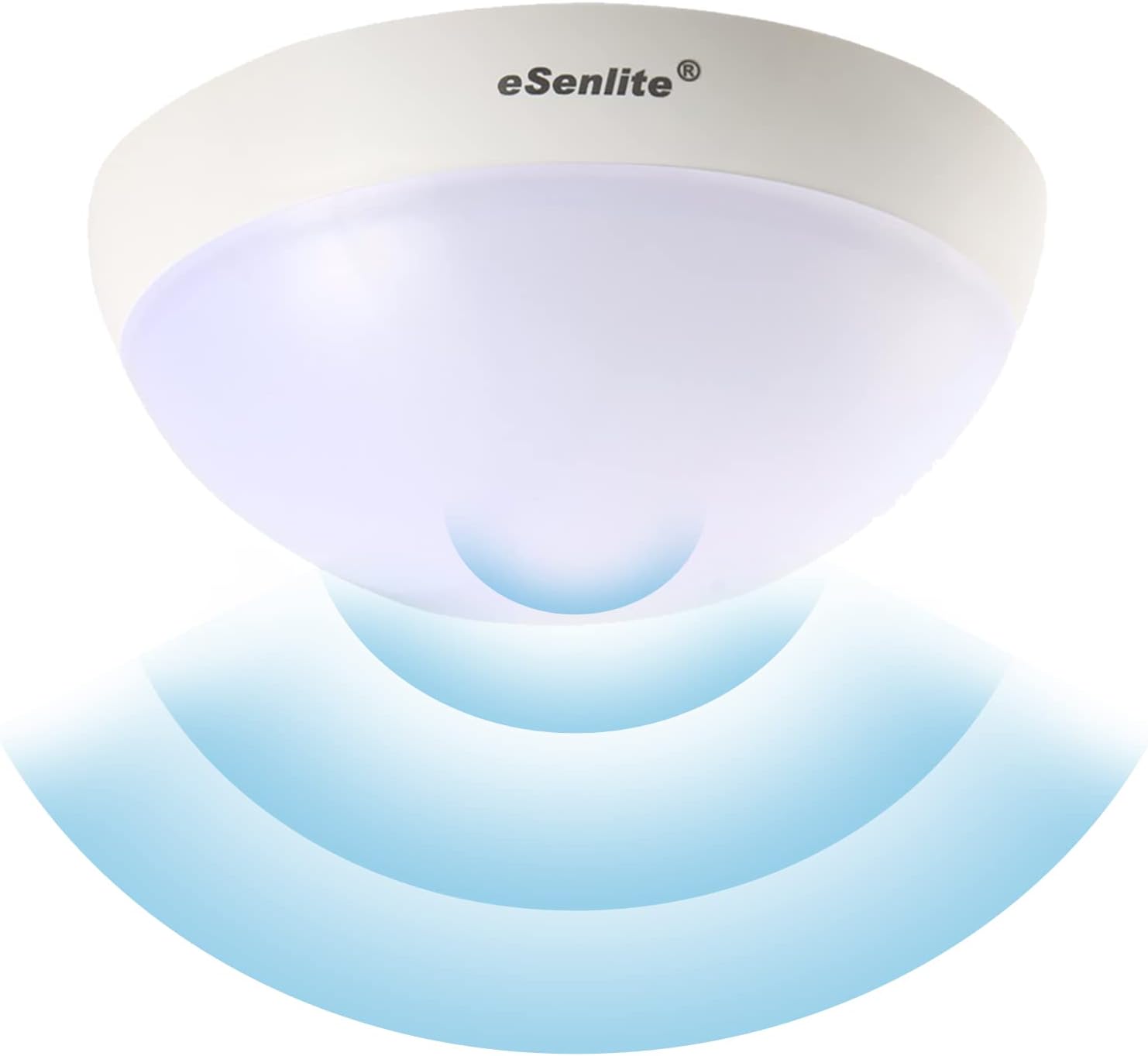 eSenlite Ceiling Wall Surface Mount Radar/Doppler Motion Activated LED Mini Light Fixture, up to 900lm for Residential Commercial and Industrial Lighting Applications