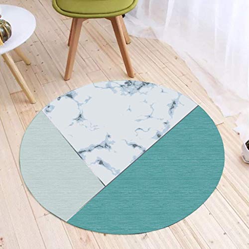 Tapis antidérapant pour chambre et salon moderne tapis géométrique rond