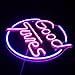 Neon Signs Good Times LED Acrylic Sign Blue Pink Neon Light LED Wall Signs USB Operated Party Lights Bar Sign Décor Game Room Setup for Teen Boys Bedroom Man Cave Sign (B. GT)