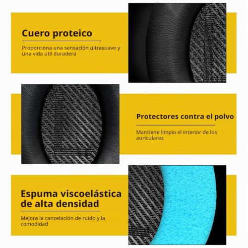 Miniatura 4 de Almohadillas De Repuesto Para Auriculares Bose, Almohadilla Para Auriculares, Para Auriculares Bose Quietcomfort 35 35ii 2 15 25 Ae2 Ae2i Ae2w Soundtrue Soundlink, Con 1 Stick De Instalación Negro