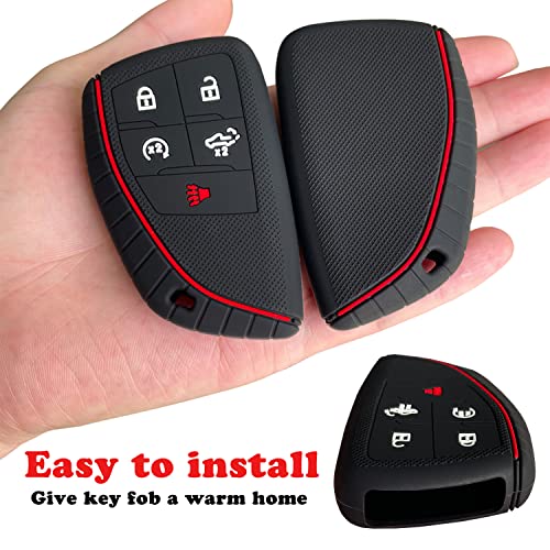 Image of Key Fob Cover for 2026-2022 Chevy Silverado GMC Sierra 1500 2500HD 3500HD