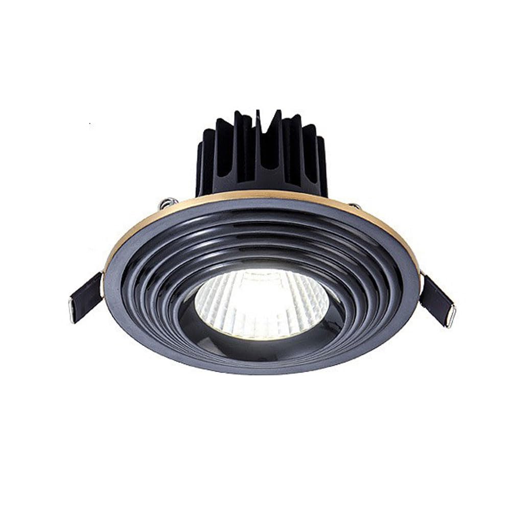JKJZSALJ Round Brushed Brass Led Recessed,Led Recessed Light Fixtures Dimmable 10W Led Can Lights,3Cct Dimmable 3000K|4000K|6000K,Dark